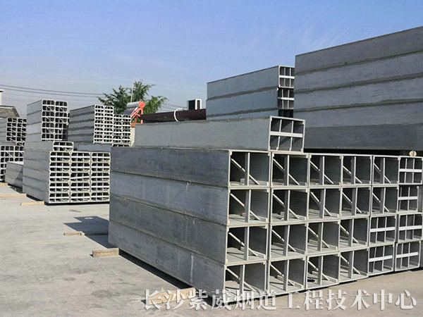 玻镁板组合变压式耐火排烟道4